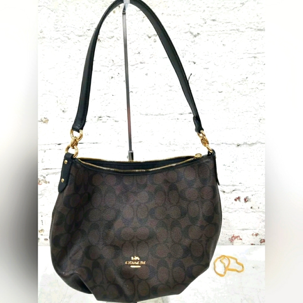 Coach Designer Small Skylar Hobo Pebble Leather Handbag Purse